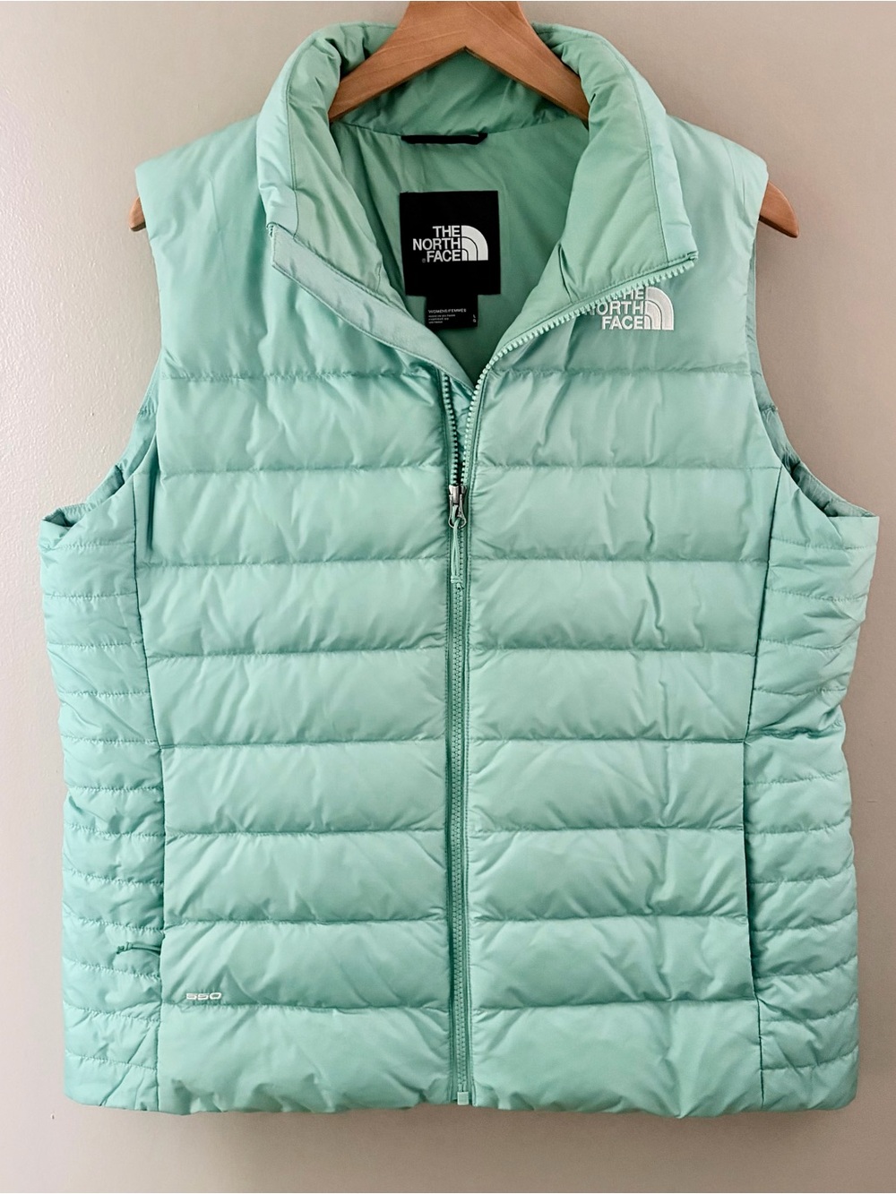 The North Face Womens Aconcagua 550 Down Vest Teal Size Large